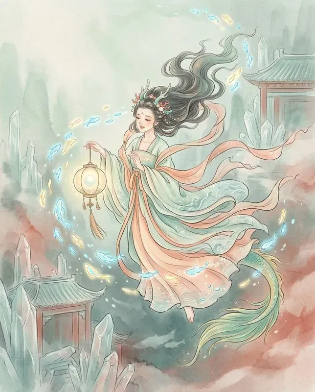 Whimsical Chinese Folk Tale Book Art