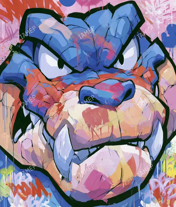 Graffiti Animal Rage Portraits