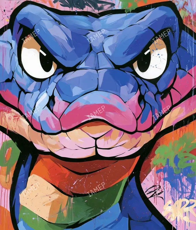 Graffiti Animal Rage Portraits