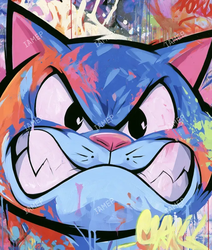 Graffiti Animal Rage Portraits
