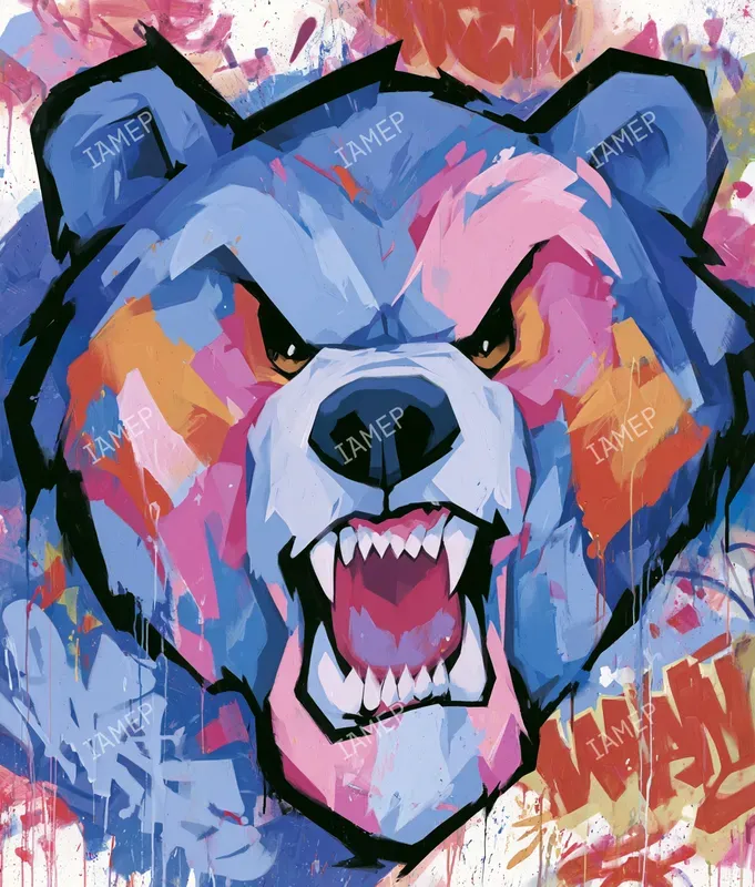 Graffiti Animal Rage Portraits