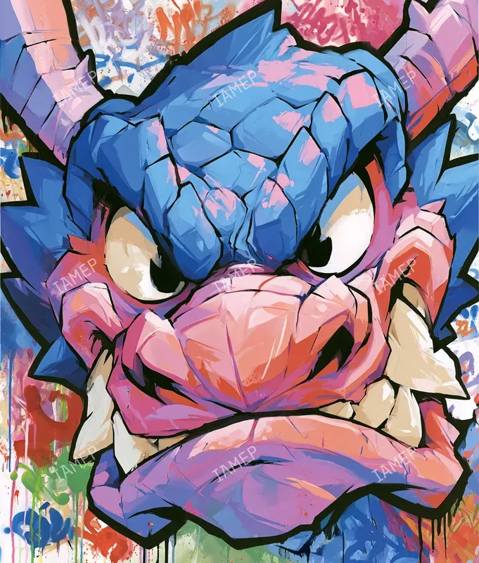 Graffiti Animal Rage Portraits