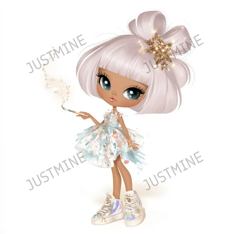 Space Fashion Girls Clipart