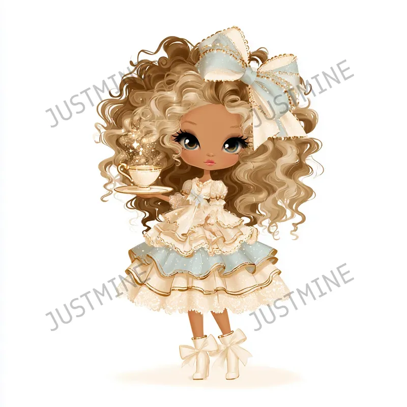 Space Fashion Girls Clipart