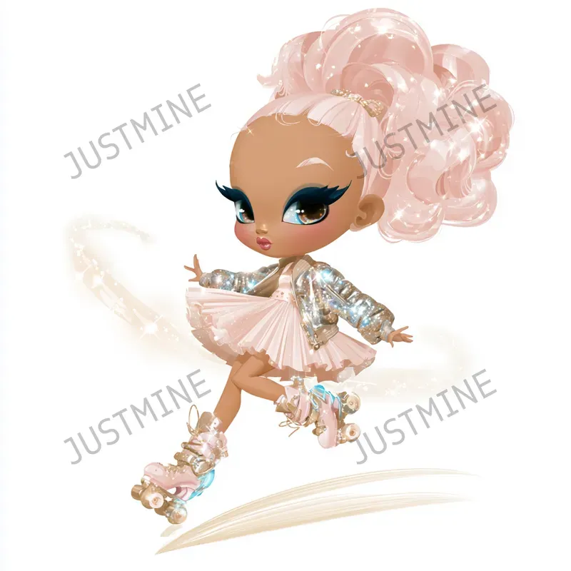 Space Fashion Girls Clipart