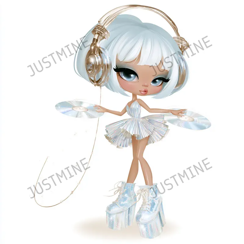 Space Fashion Girls Clipart