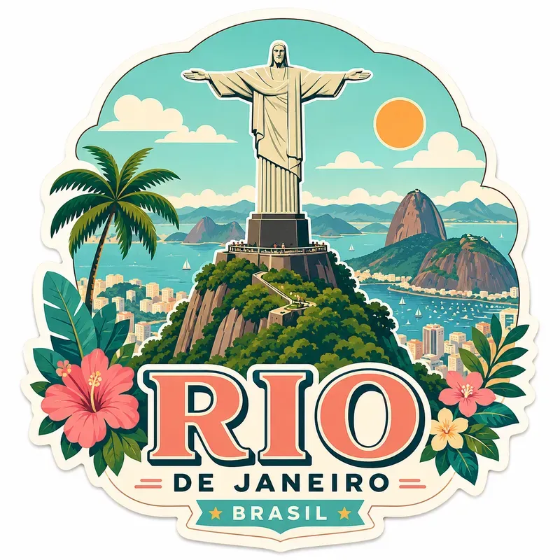 Retro Travel Sticker Packs