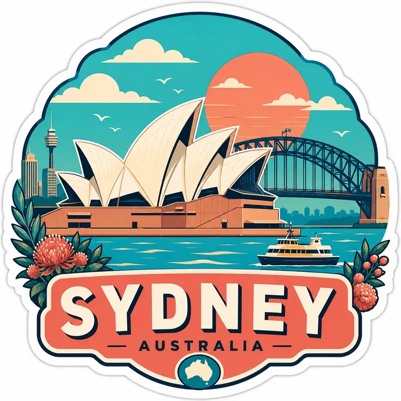 Retro Travel Sticker Packs