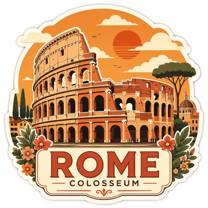 Retro Travel Sticker Packs