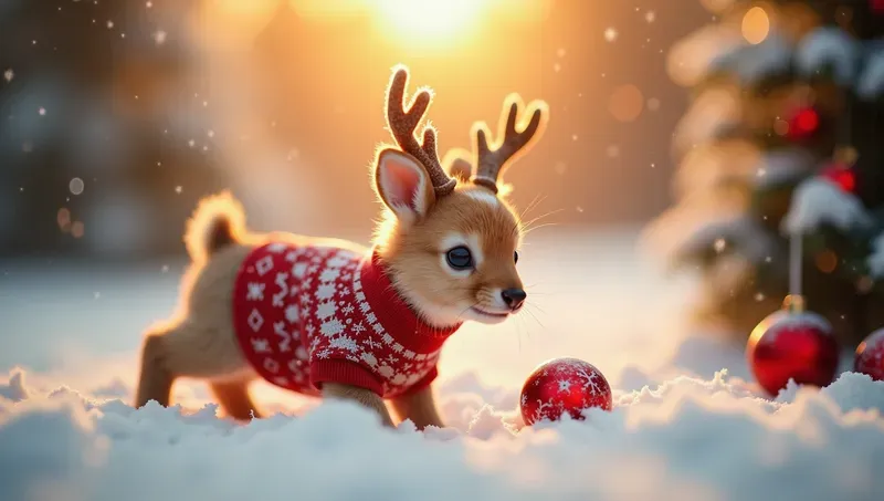 Animals In A Christmas Contexts