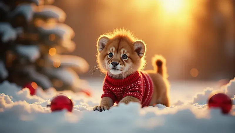 Animals In A Christmas Contexts