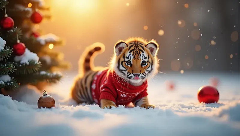Animals In A Christmas Contexts