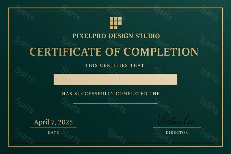 Realistic Certificate Templates