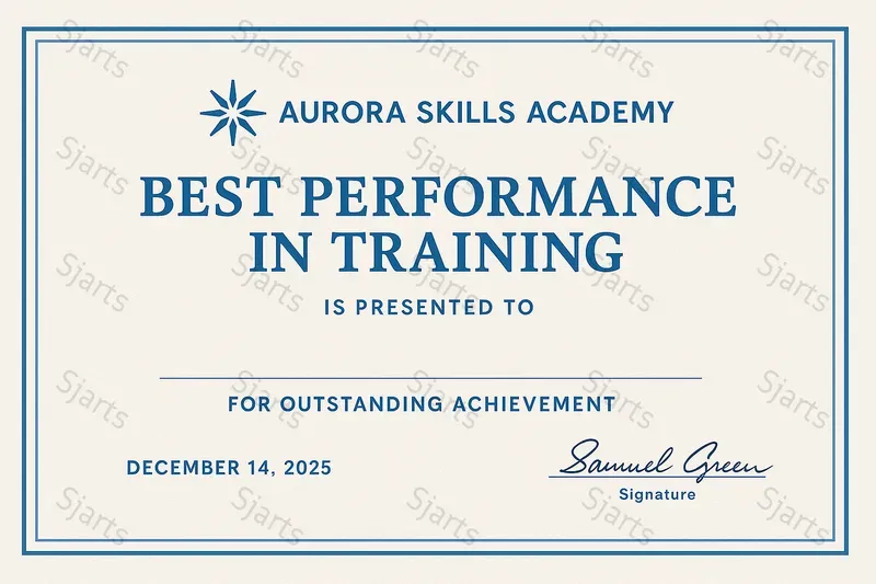 Realistic Certificate Templates
