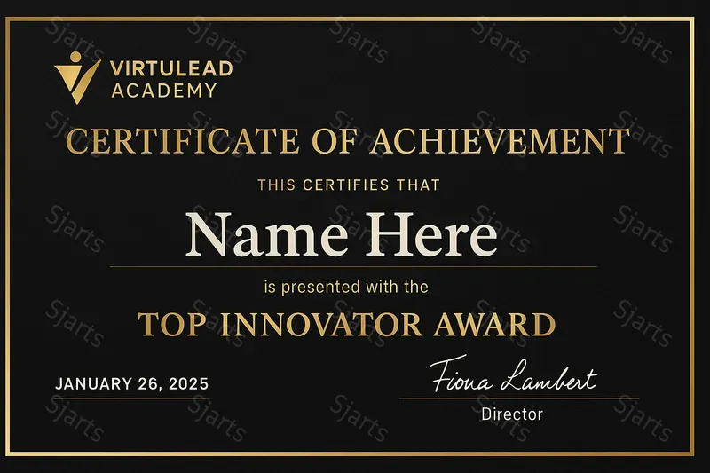 Realistic Certificate Templates