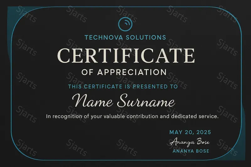 Realistic Certificate Templates