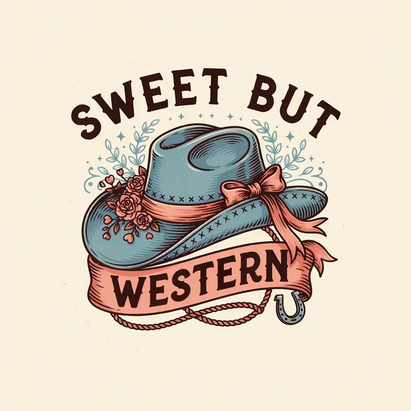 Coquette Western Tattoo Tshirt Art