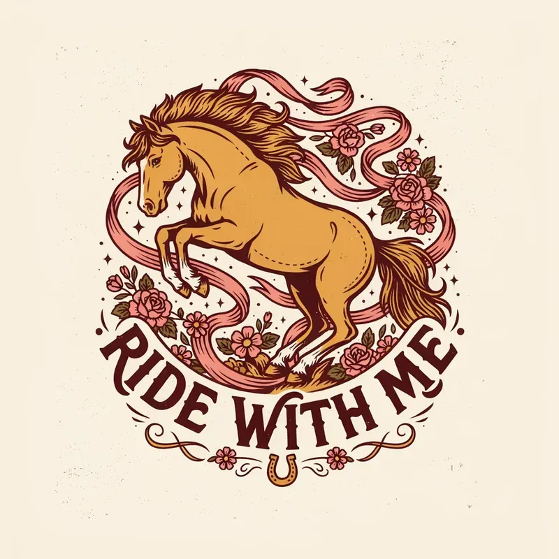 Coquette Western Tattoo Tshirt Art