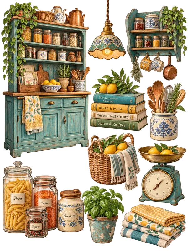 Cozy Cottagecore Ephemera Sticker Sets