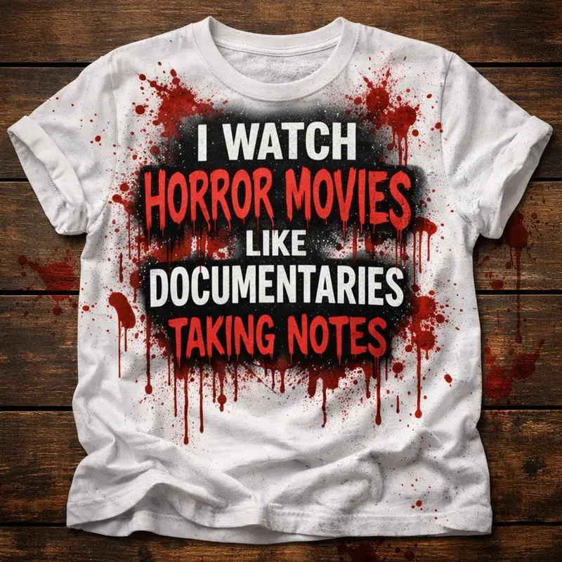 Horror Blood Splatter T Shirts