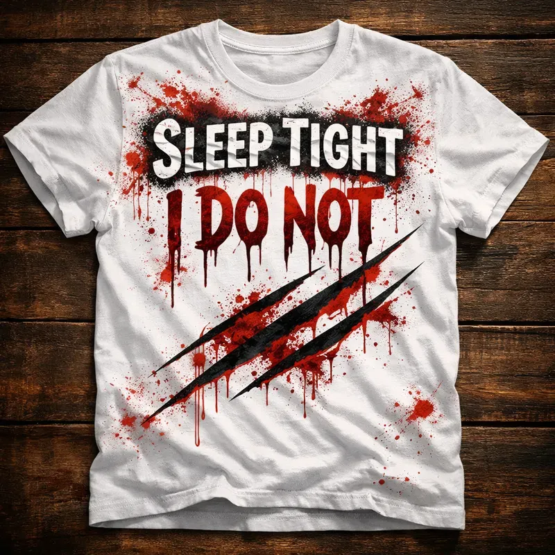 Horror Blood Splatter T Shirts