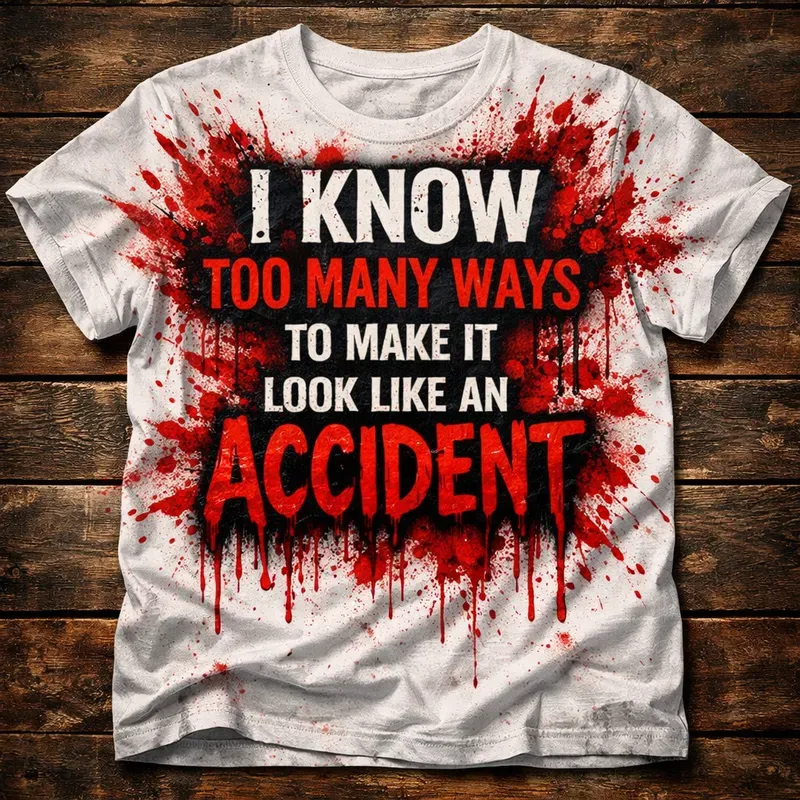 Horror Blood Splatter T Shirts