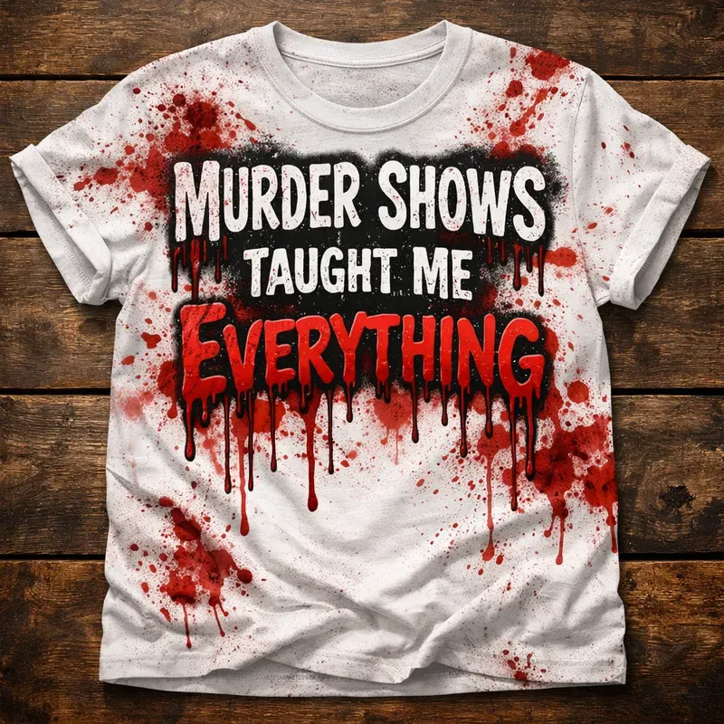 Horror Blood Splatter T Shirts