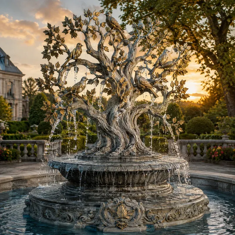 Elegant Garden Fountain Sculptures
