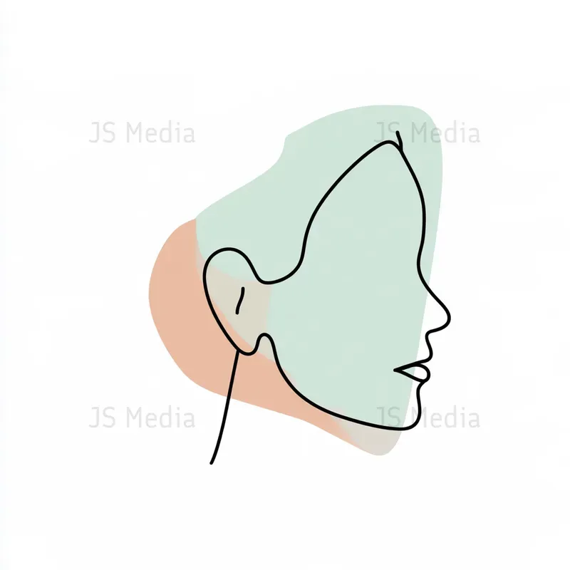 Minimal Line Art Pastel Patch Icons