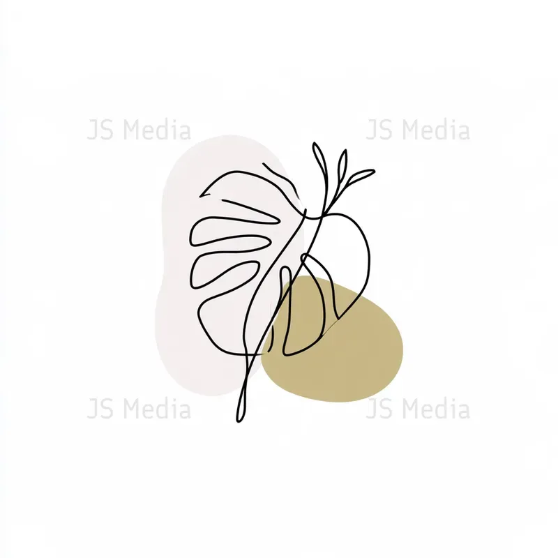 Minimal Line Art Pastel Patch Icons