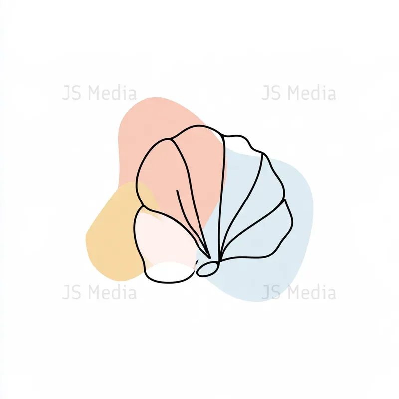 Minimal Line Art Pastel Patch Icons
