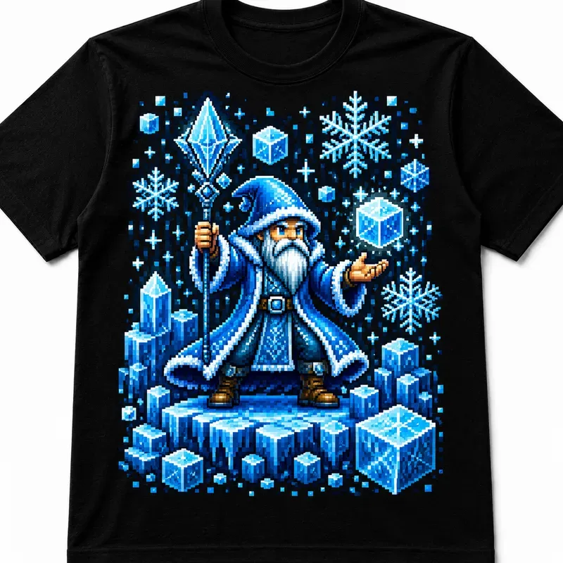 Retro Pixel Adventure Tee Designs