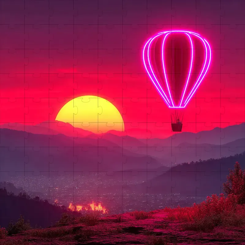 Synthwave Neon Glow Retro Renders