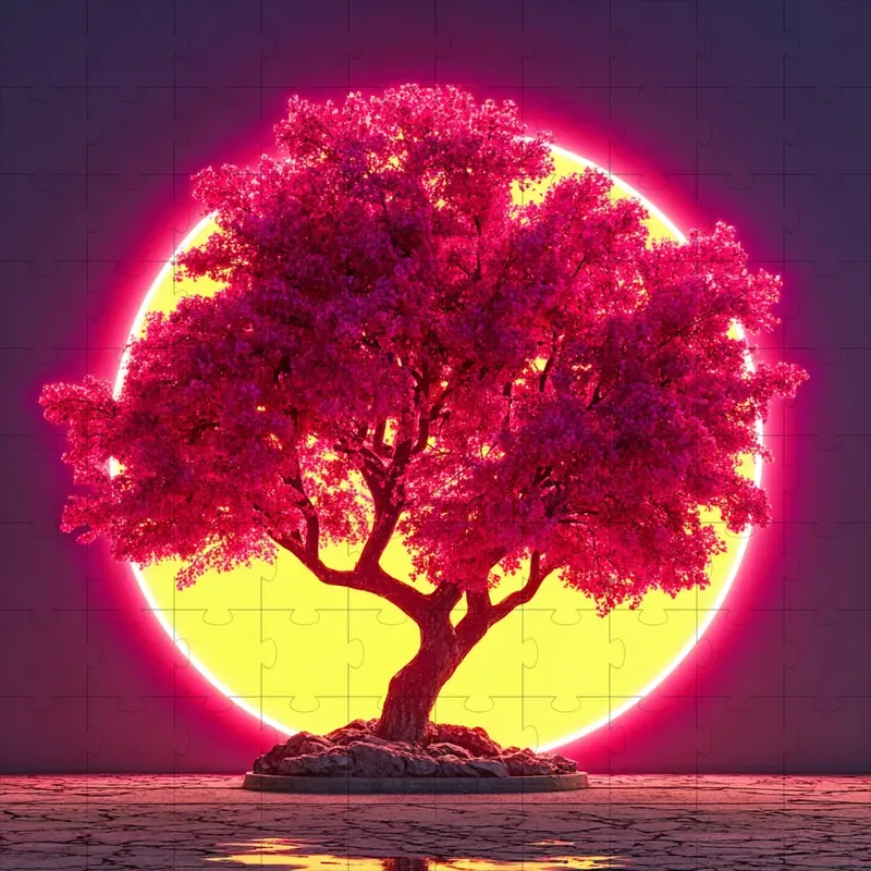 Synthwave Neon Glow Retro Renders