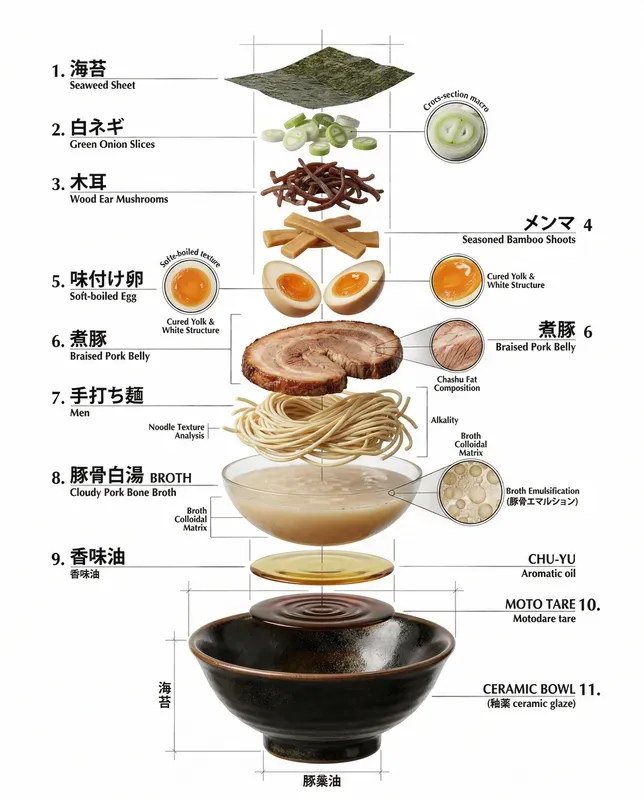 Technical Exploded Recipe Infographics