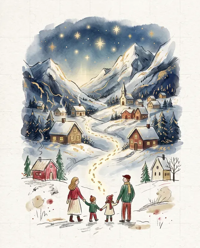 Magical Christmas Storybook Cards