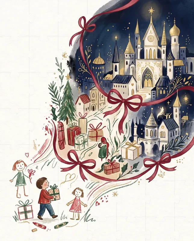 Magical Christmas Storybook Cards