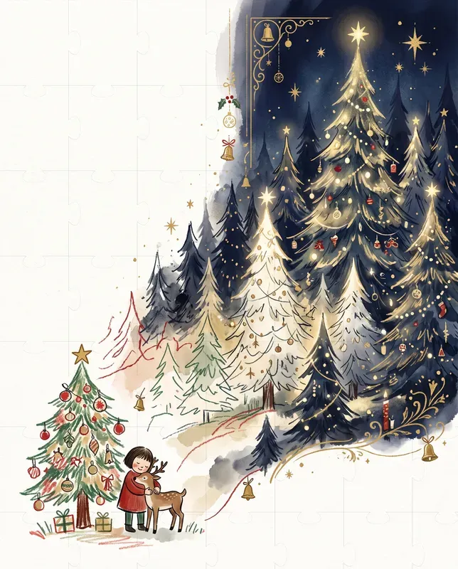 Magical Christmas Storybook Cards