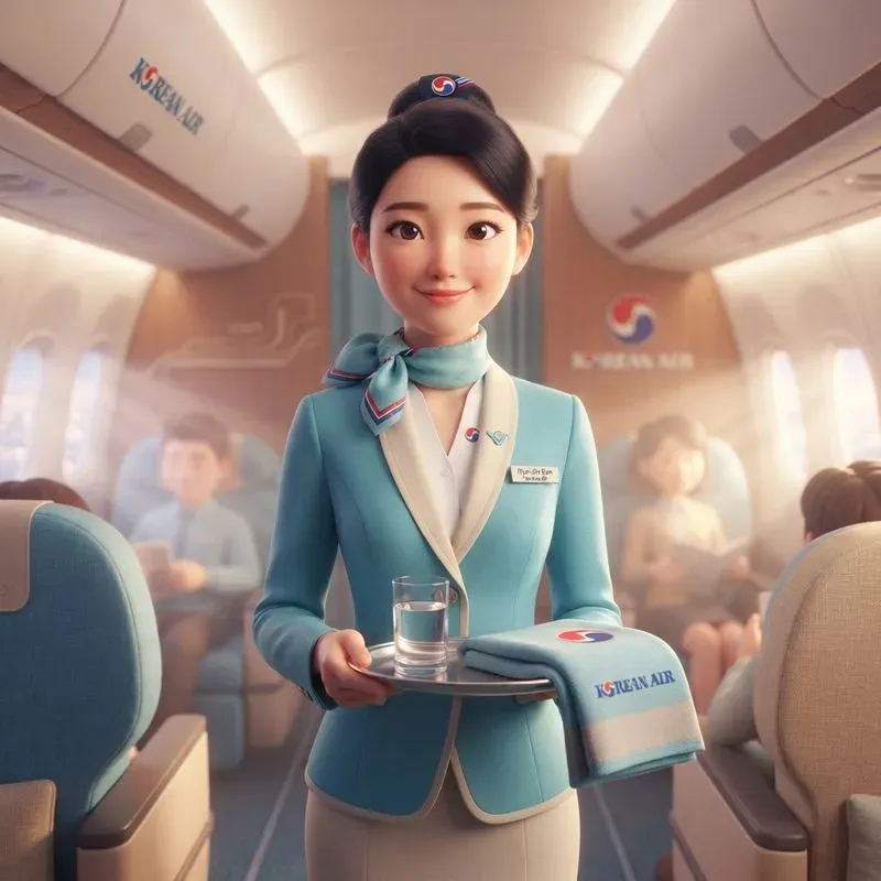 Flight Attendant 3D Art