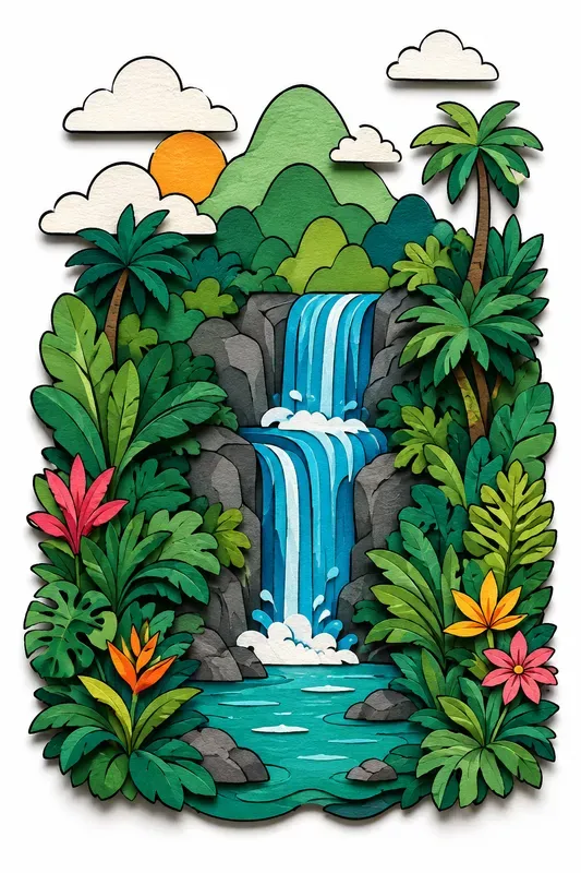 Cute Layered Paper Landscape Creators