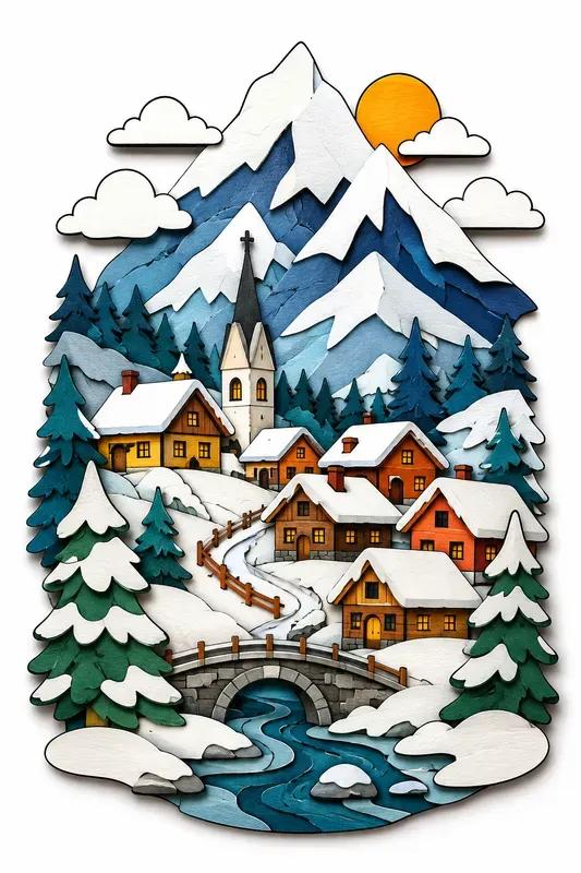 Cute Layered Paper Landscape Creators