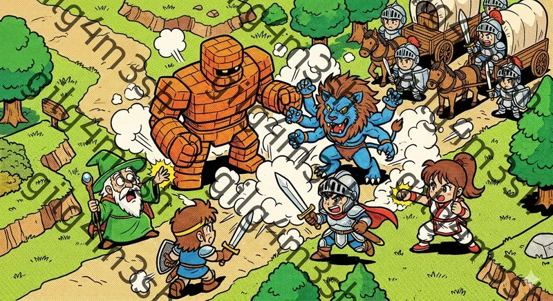 Vintage Isometric Halftone Jrpg Manuals