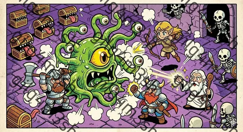 Vintage Isometric Halftone Jrpg Manuals