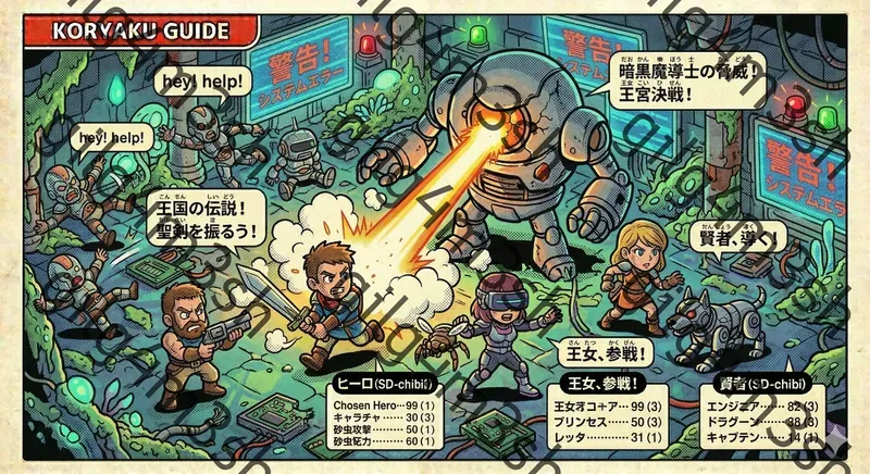 Vintage Isometric Halftone Jrpg Manuals