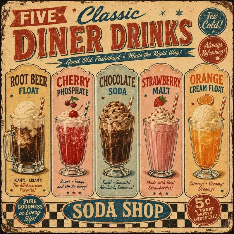 Vintage Soda Americana Posters