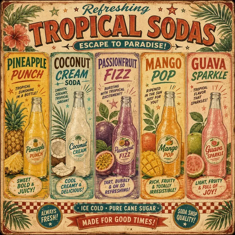 Vintage Soda Americana Posters