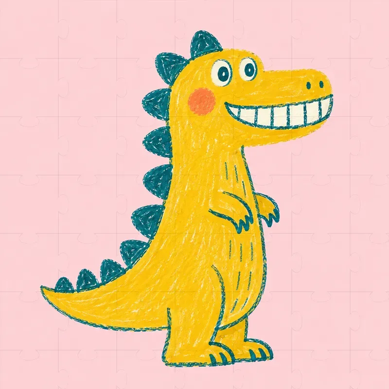 Naive Kids Handdrawn Quirky Creatures