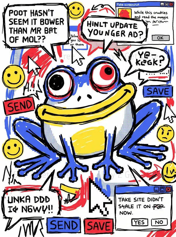 Ms Paint Style Character Drawings Art