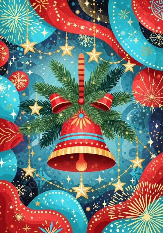 Whimsical Christmas Collage Wall Art