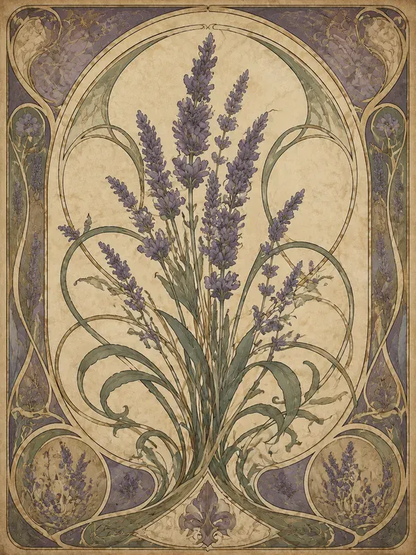 Art Nouveau Botanical Junk Journal Pages